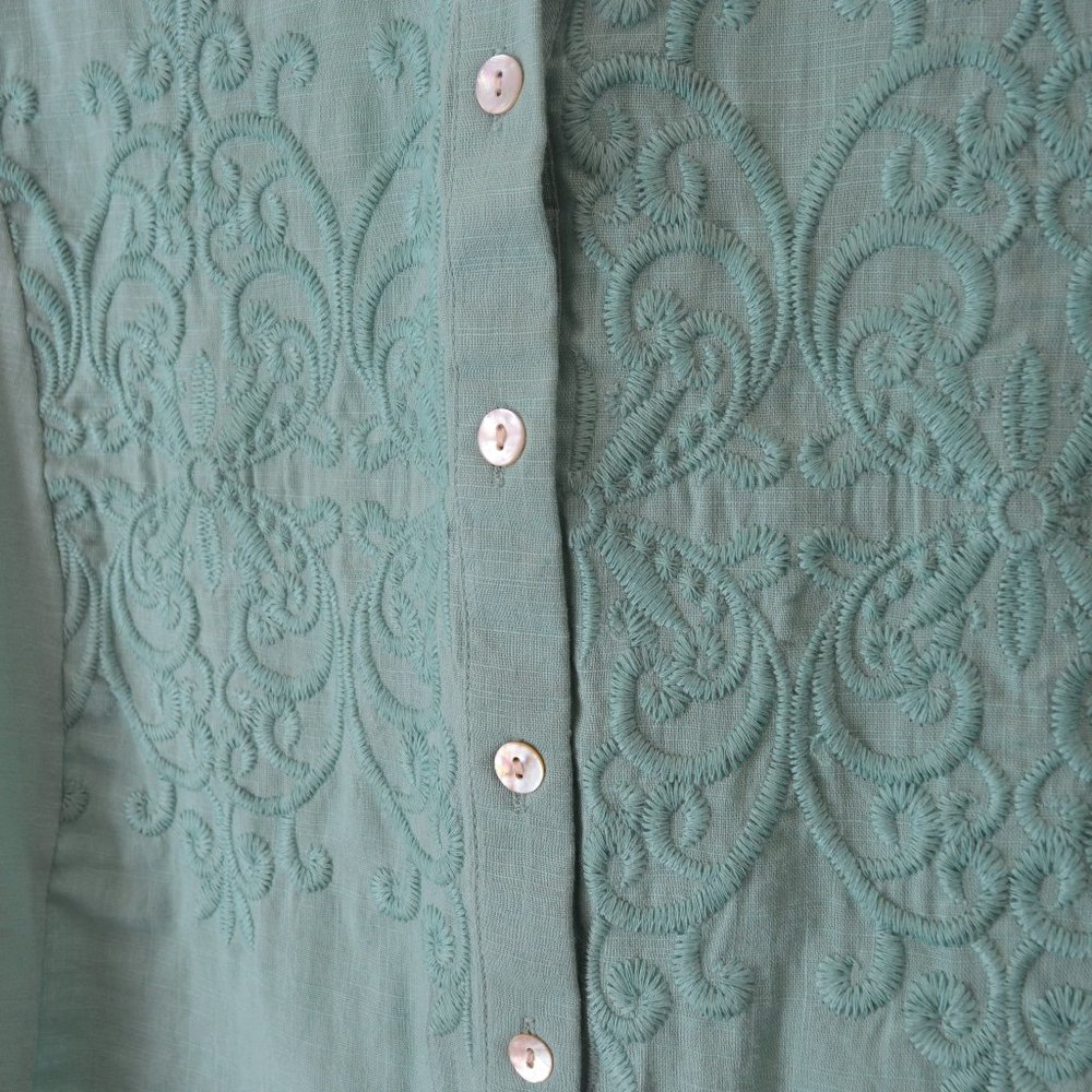 PARSLEY & SAGE HAND-WOVEN TOP - Picture 2 of 8